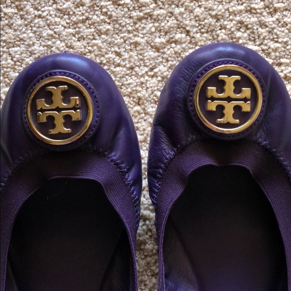 Tory Burch Caroline Ballet flats in purple, sz 7 - Picture 7 of 7